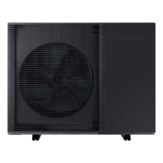 EHS Mono HT Quiet_AE140BXYDGG with Leaving Water Temperature of up to 70°C Front Black 