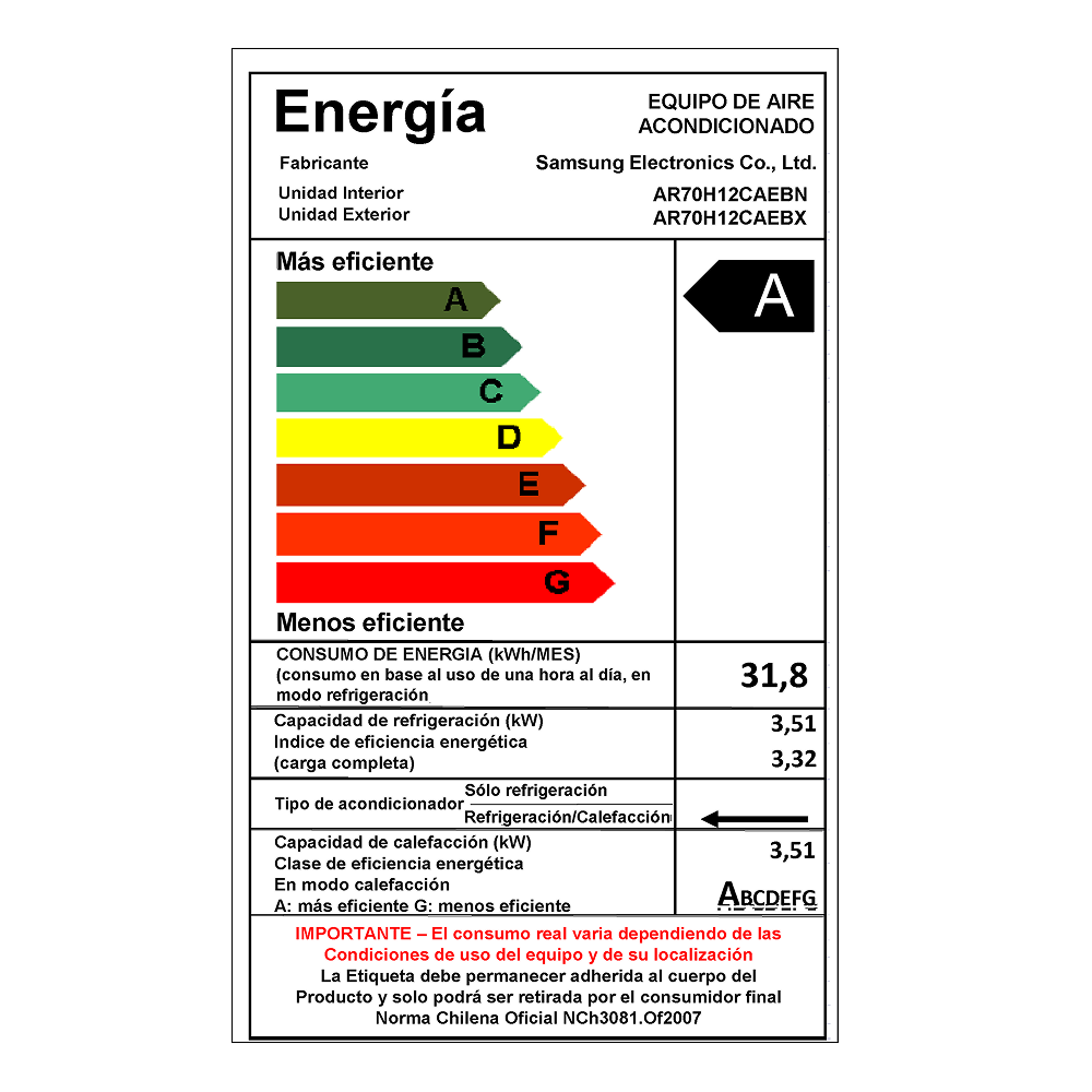 WindFree Pro Black Inverter Split with Wi-Fi 12,000 BTU Negro