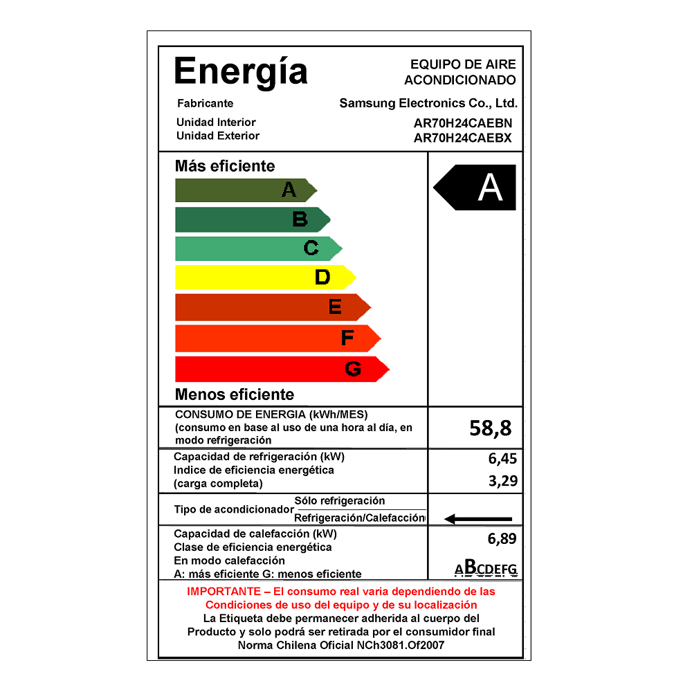 WindFree Pro Black Inverter Split with Wi-Fi 24,000 BTU Negro