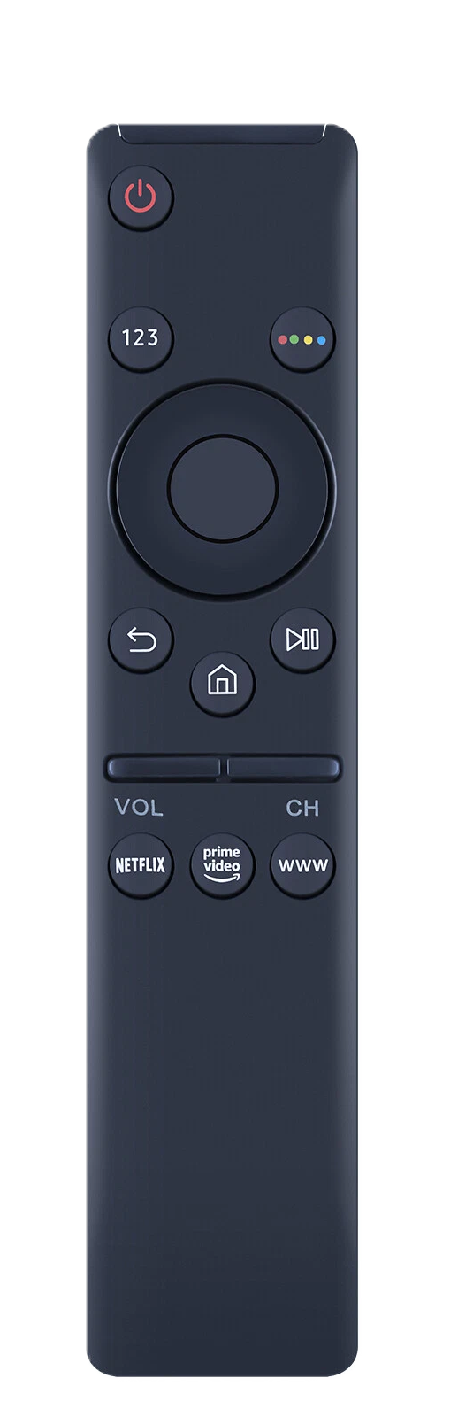 Control remoto Negro Televisor/Pantalla (Repuesto) Black
