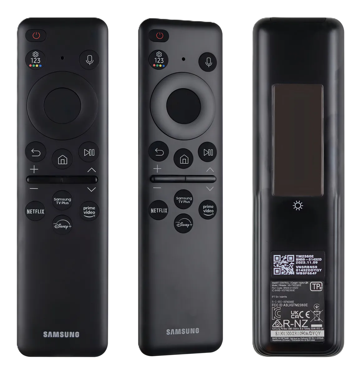 Control remoto Negro Televisor/Pantalla (Repuesto) Black