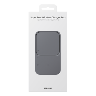 Super Fast Wireless Charger Duo Package Dark Gray 