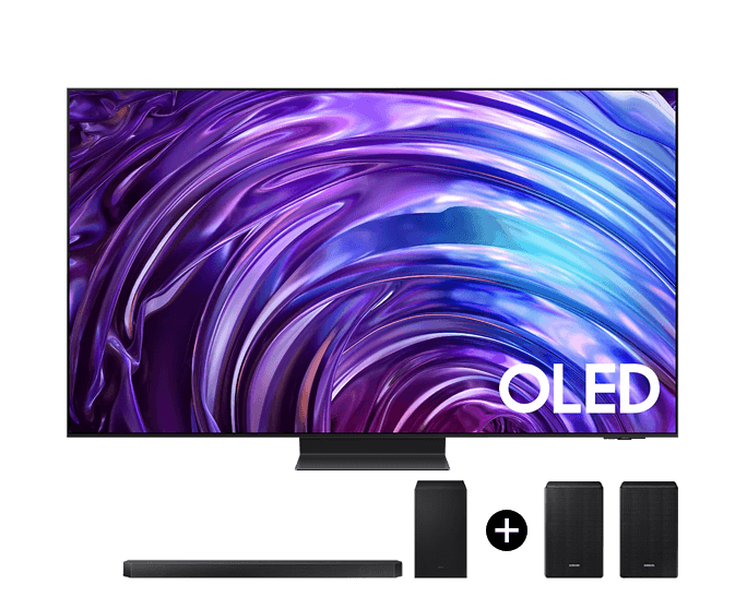 Fashion oled tv with soundbar