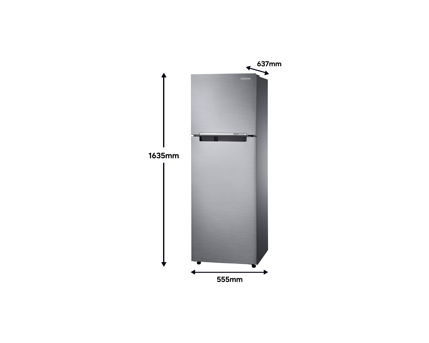 Lavadora Carga Superior 15 Kg con Eco Bubble™ 2026 Grafito + Top Mount Freezer de 255 L con All Around Cooling Grafito