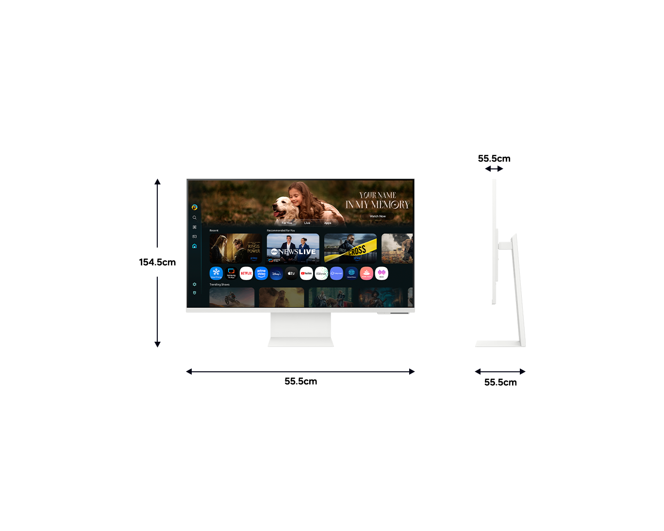 32" M8 M80F UHD 60Hz Monitor Smart Plano + Galaxy Buds4 White