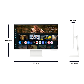 32" M8 M80F UHD 60Hz Monitor Smart Plano + Galaxy Buds4 White