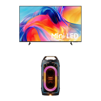 43" Mini LED M75H 4K Samsung Vision AI Smart TV (2026) + Sound Tower MX-ST40F 160W Party Speaker 43"