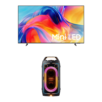 85" Mini LED M75H 4K Samsung Vision AI Smart TV (2026) + Sound Tower MX-ST40F 160W Party Speaker 85"