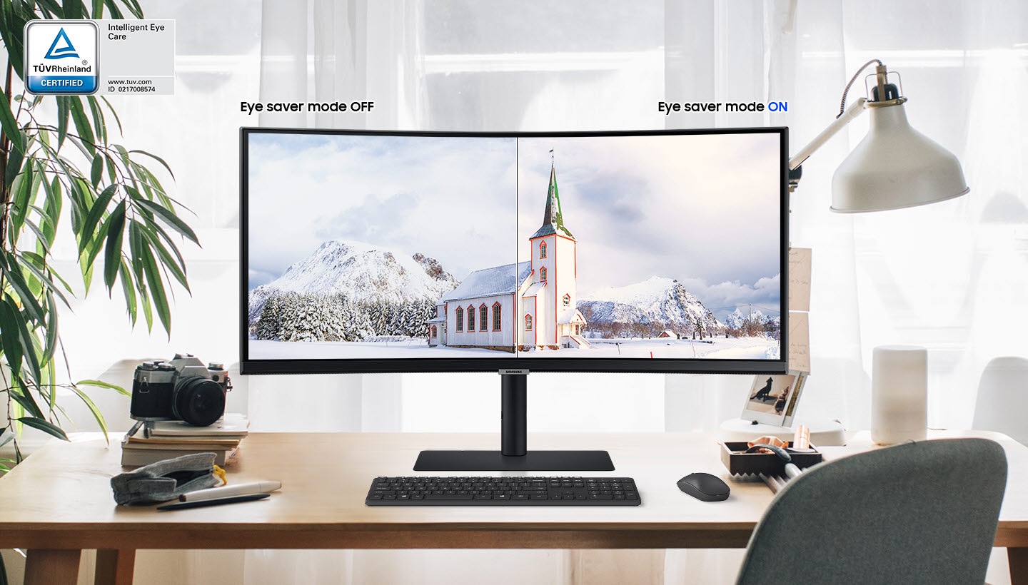 Samsung Monitor 343440X1440 100hz HDR10 5ms DP/HDMI/USB/US