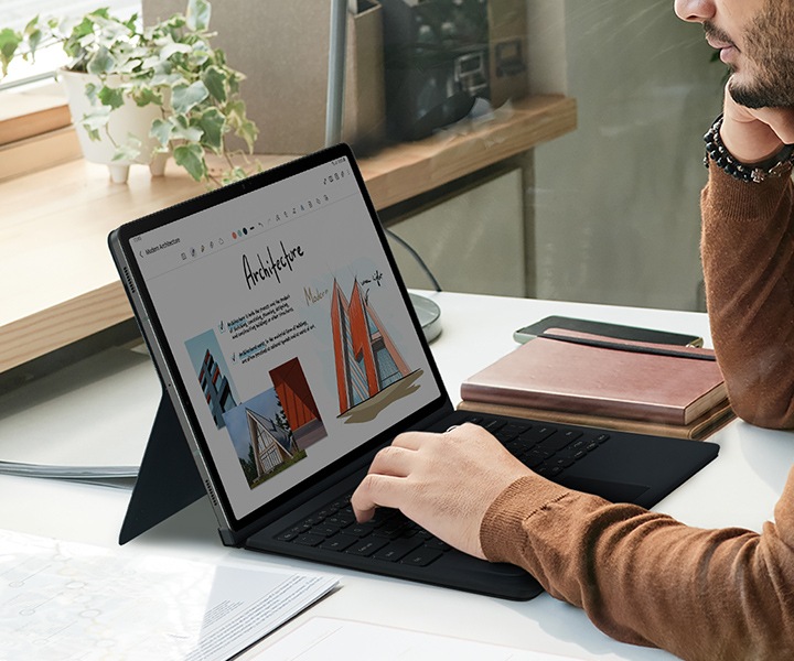 Galaxy Tab S9 / S9FE用Book Cover Keyboard Galaxy Tab S9 FE Book Cover Keyboard Black | Samsung Chile