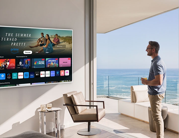 85'' The Frame LS03D Smart TV (2024) + S-Series Soundbar HW-S801B