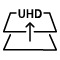 The Edge Restoration icon is at the top. Conventional and QBT-B Series are compared. In Conventional, the edges of the text are broken, and in QBT-B, the edges are smoothly connected.