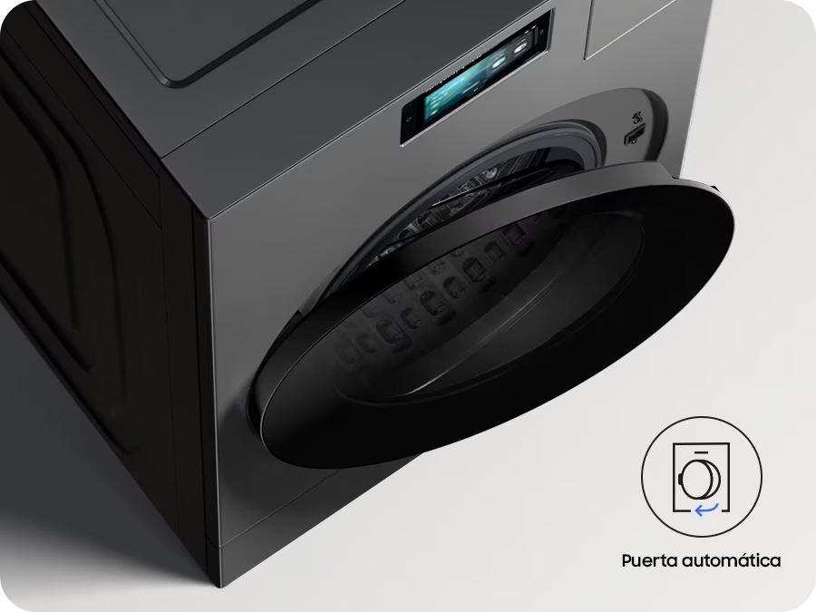 La puerta del Laundry Combo se abre automáticamente tan pronto como finaliza un ciclo.