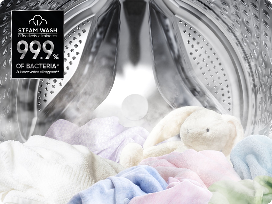 Ciclo Hygiene Steam que elimina el 99,9 % de ciertas bacterias