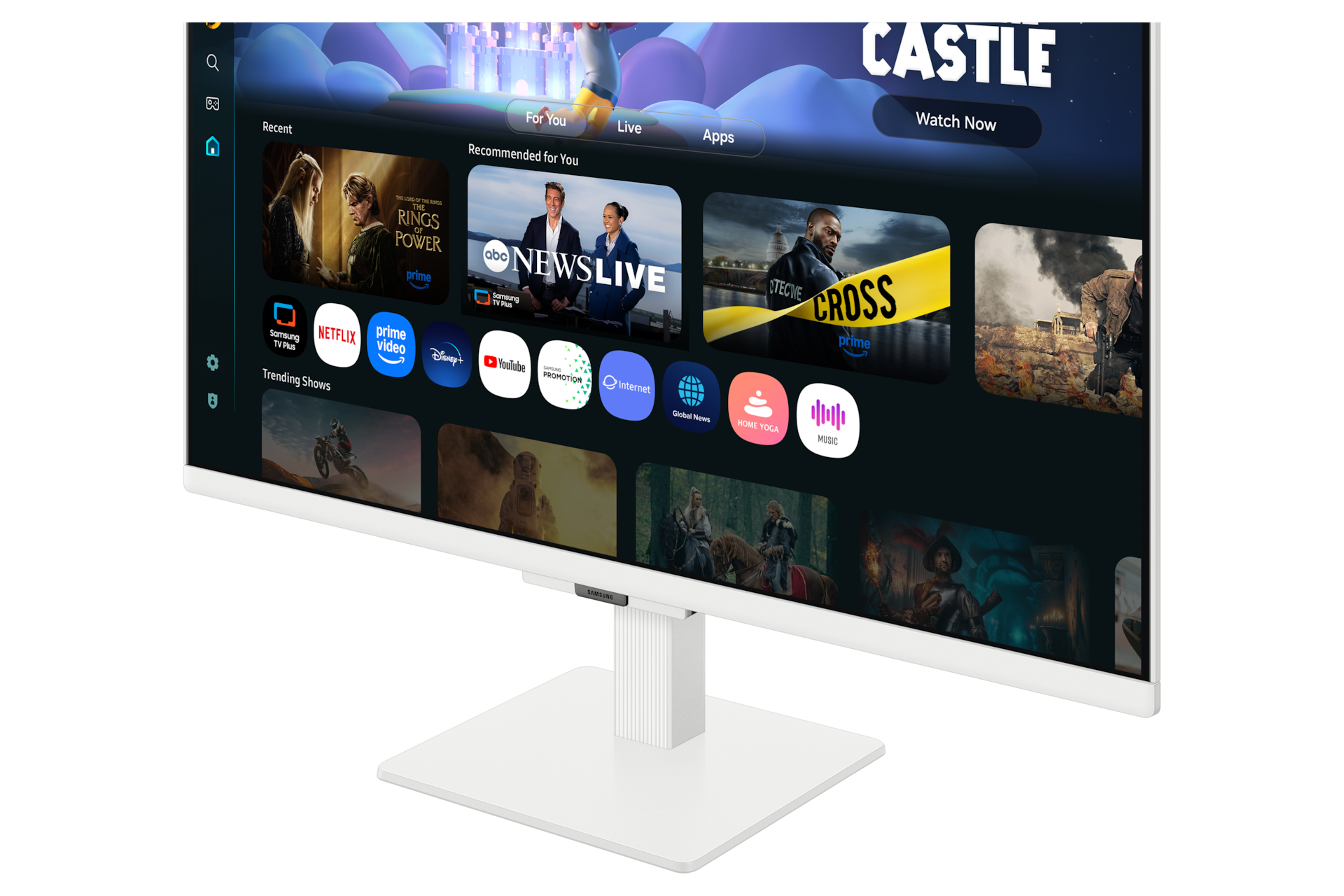 27"/32" Smart Monitor M5 M50F FHD Detail White 