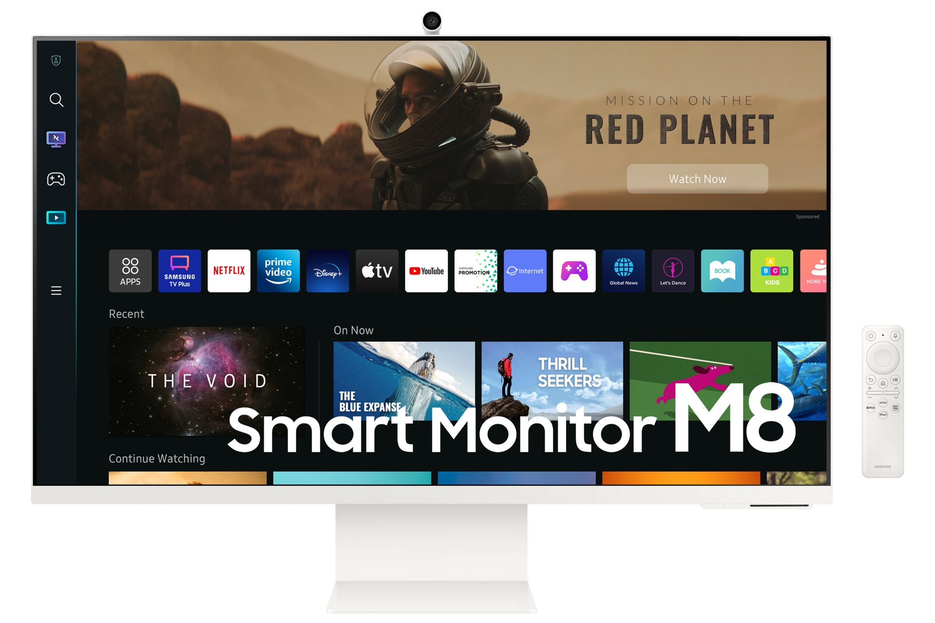 Smart Monitor M8 32 4K Streaming TV y Cámara SlimFit