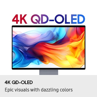 32" Smart Monitor M9 M90SF 4K OLED Samsung Vision AI Plateado