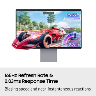 32" Smart Monitor M9 M90SF 4K OLED Samsung Vision AI Plateado