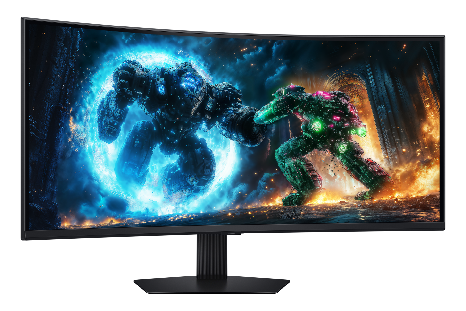 40" Odyssey G7 G75F WUHD 180Hz Gaming Monitor Swivel2 Black 
