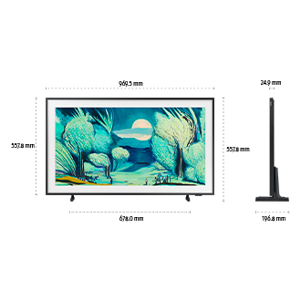 43" The Frame LS03F QLED 4K Art Mode Vision AI Smart TV (2025) Black