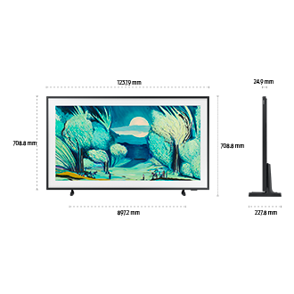 55" The Frame LS03F QLED 4K Art Mode Vision AI Smart TV (2025) Black