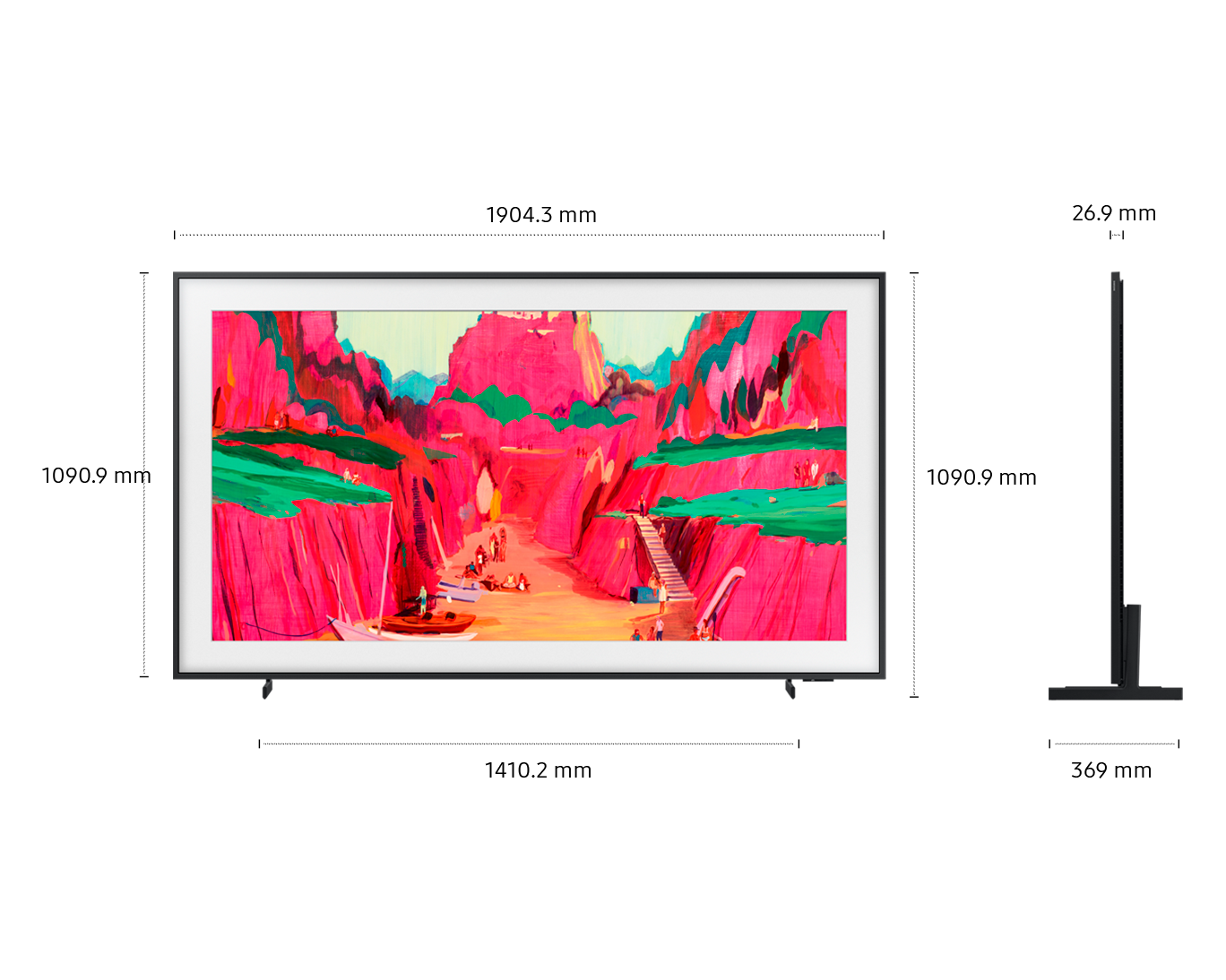 85" The Frame Pro LS03FW Neo QLED 4K Art Mode Vision AI Smart TV (2025) Black