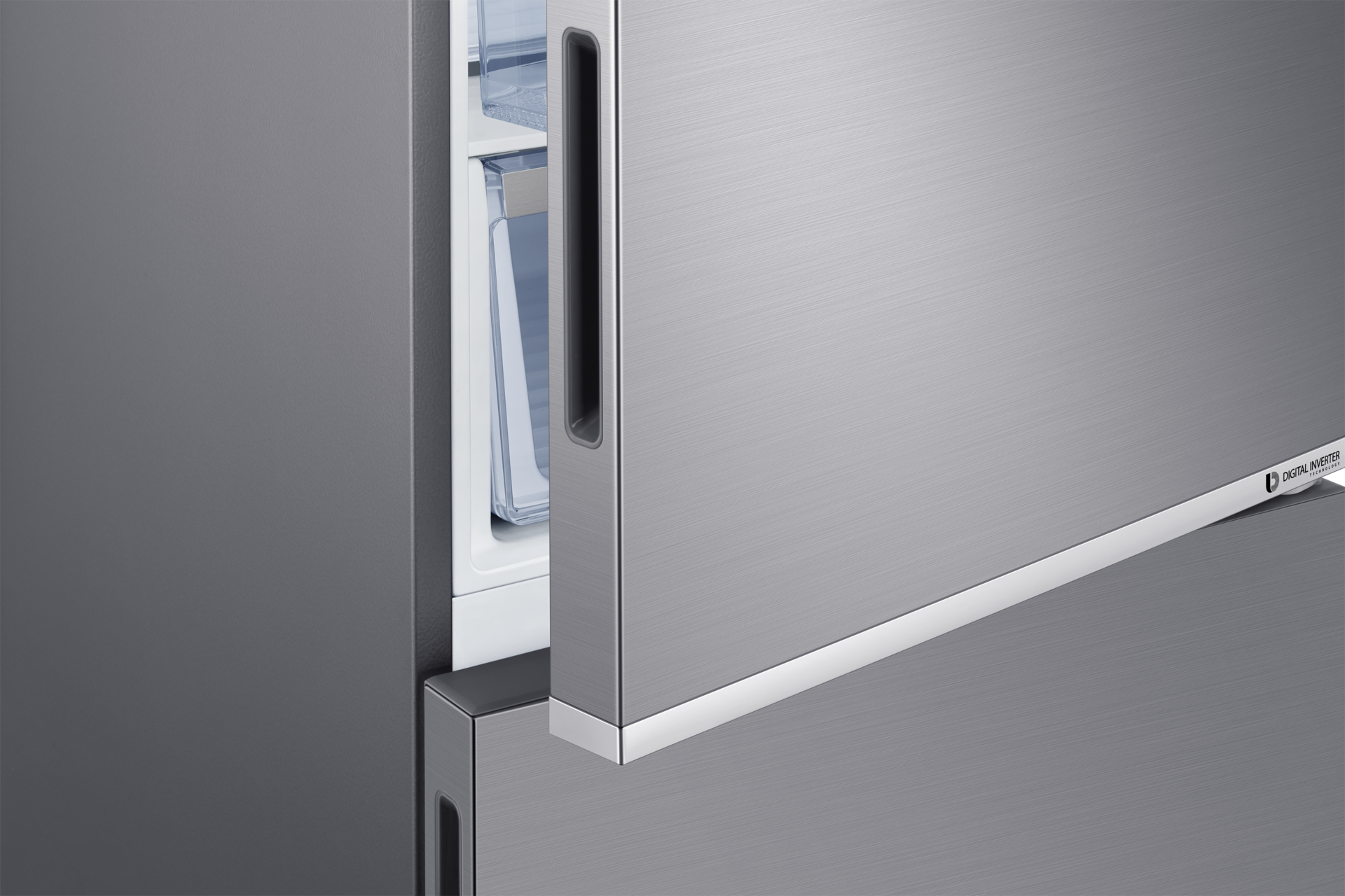 Refrigerador Bottom Freezer All Around Cooling 310 lt Close-Up-Handle Silver 