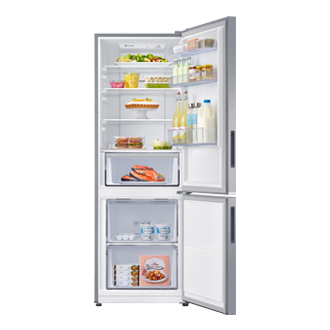 Refrigerador Bottom Freezer All Around Cooling 310 lt Front-Open-with-food Silver 