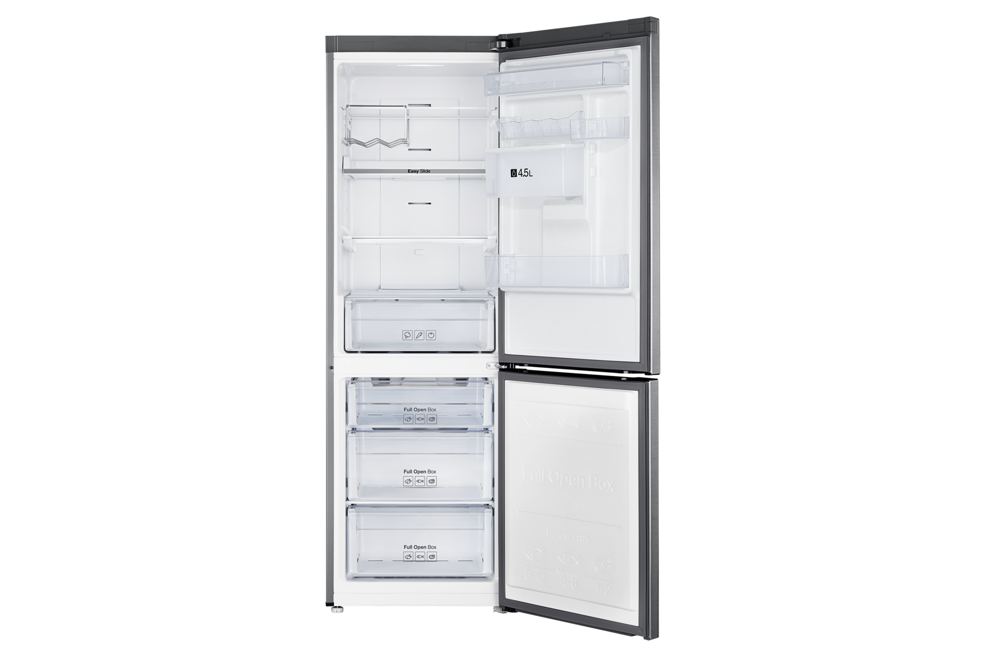 Refrigerador Bottom Freezer Con Dispensador 338 lt Front-Open Silver 