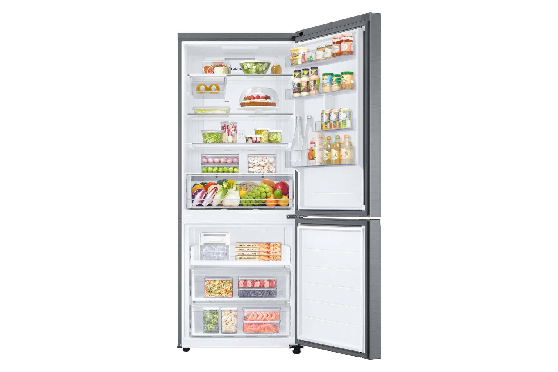 Refrigerador Bottom Freezer All Around Cooling 554 lt Front-Open-With-Food Refined Inox 