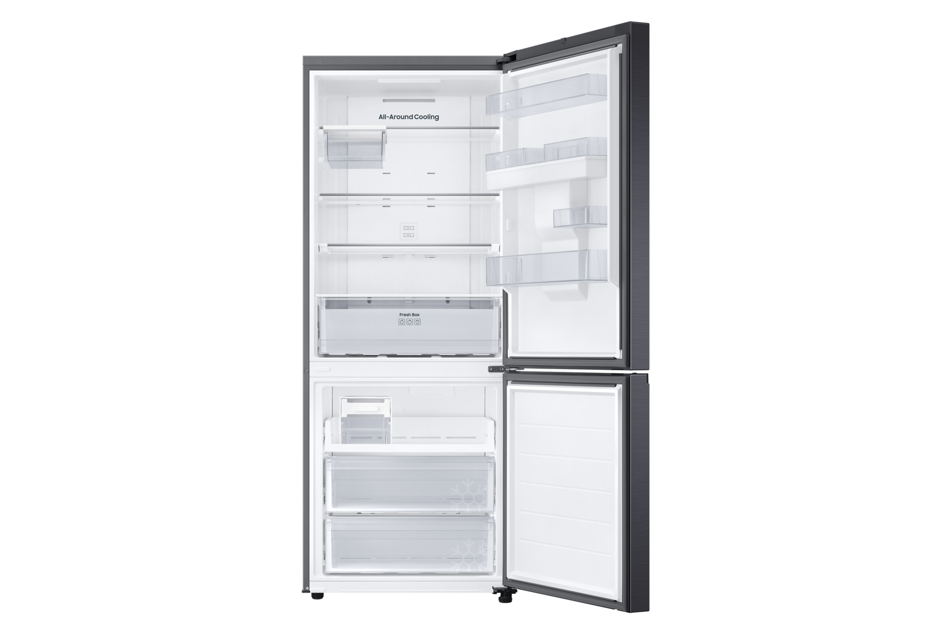 Refrigerador Bottom Freezer Con Dispensador 513 lt Front-Open Black Doi 