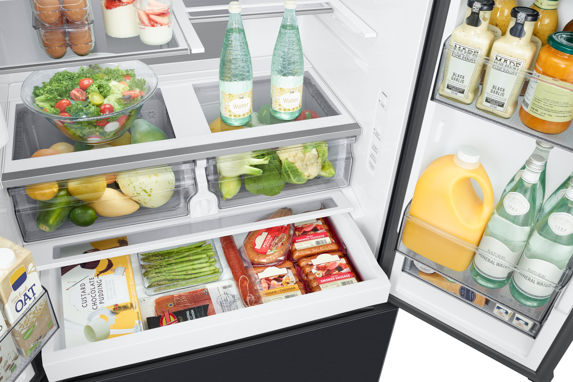 Refrigerador French Door Con Dispensador 719 lt Pantry-Display Black 