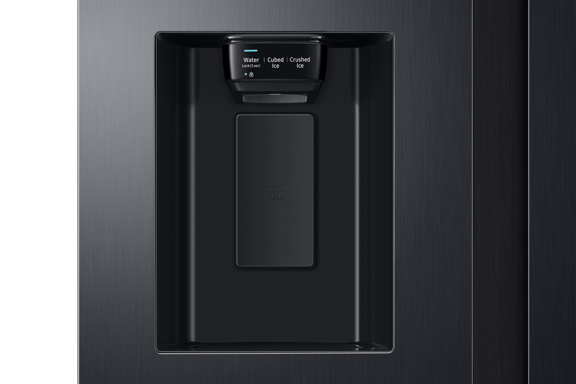 Refrigerador Side By Side Family Hub 608 lt Detail-Dispenser Black 