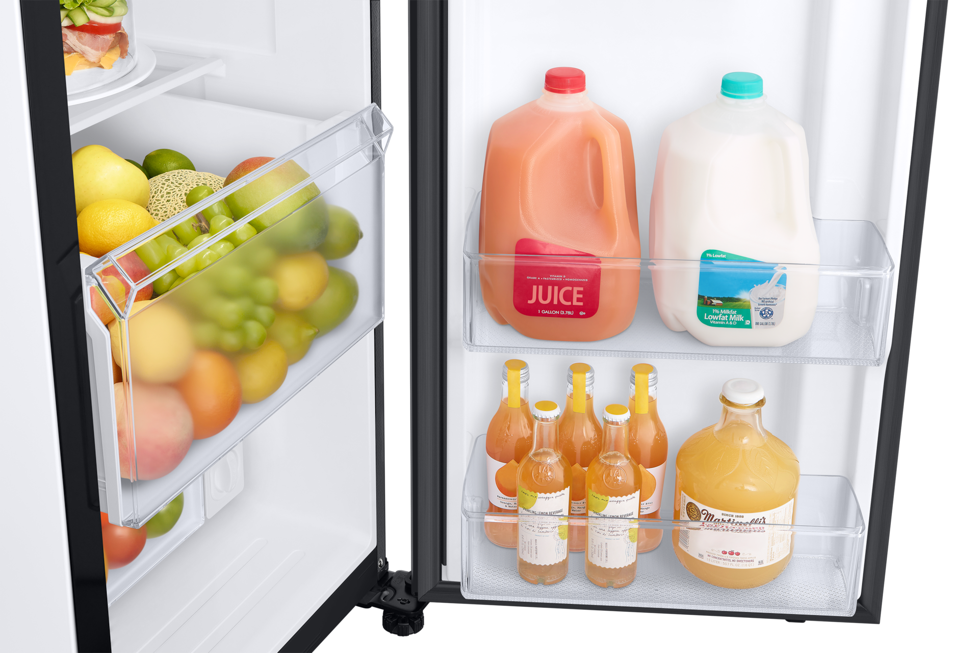 Refrigerador Side By Side Family Hub 608 lt Detail-Gallon-Door-Bin Black 