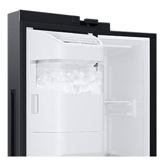 RS5300T SBS with Large Capacity,22 cu.ft Detail-Indoor-Ice-Maker Ebony Black 