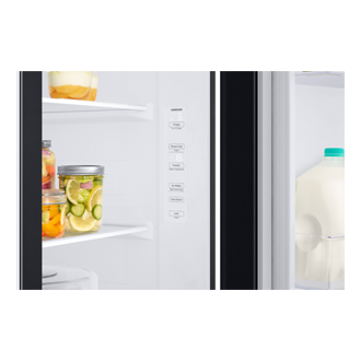 RS5300T SBS with Large Capacity,22 cu.ft Detail-Hidden-Display Ebony Black 