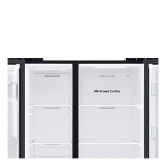 RS5300T SBS with Large Capacity,22 cu.ft Detail-All-Around-Cooling Ebony Black 
