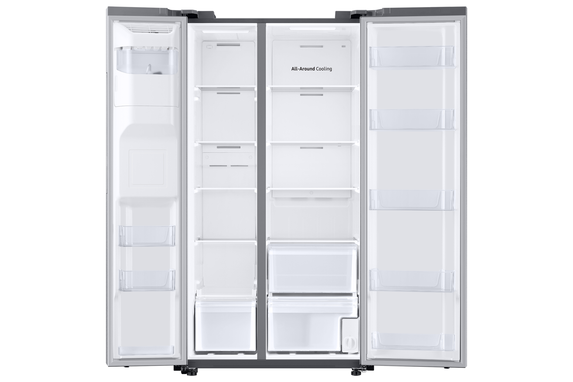 Refrigerador Side By Side Con Dispensador 628 lt Front-Open-Without-Food Natural Gray 