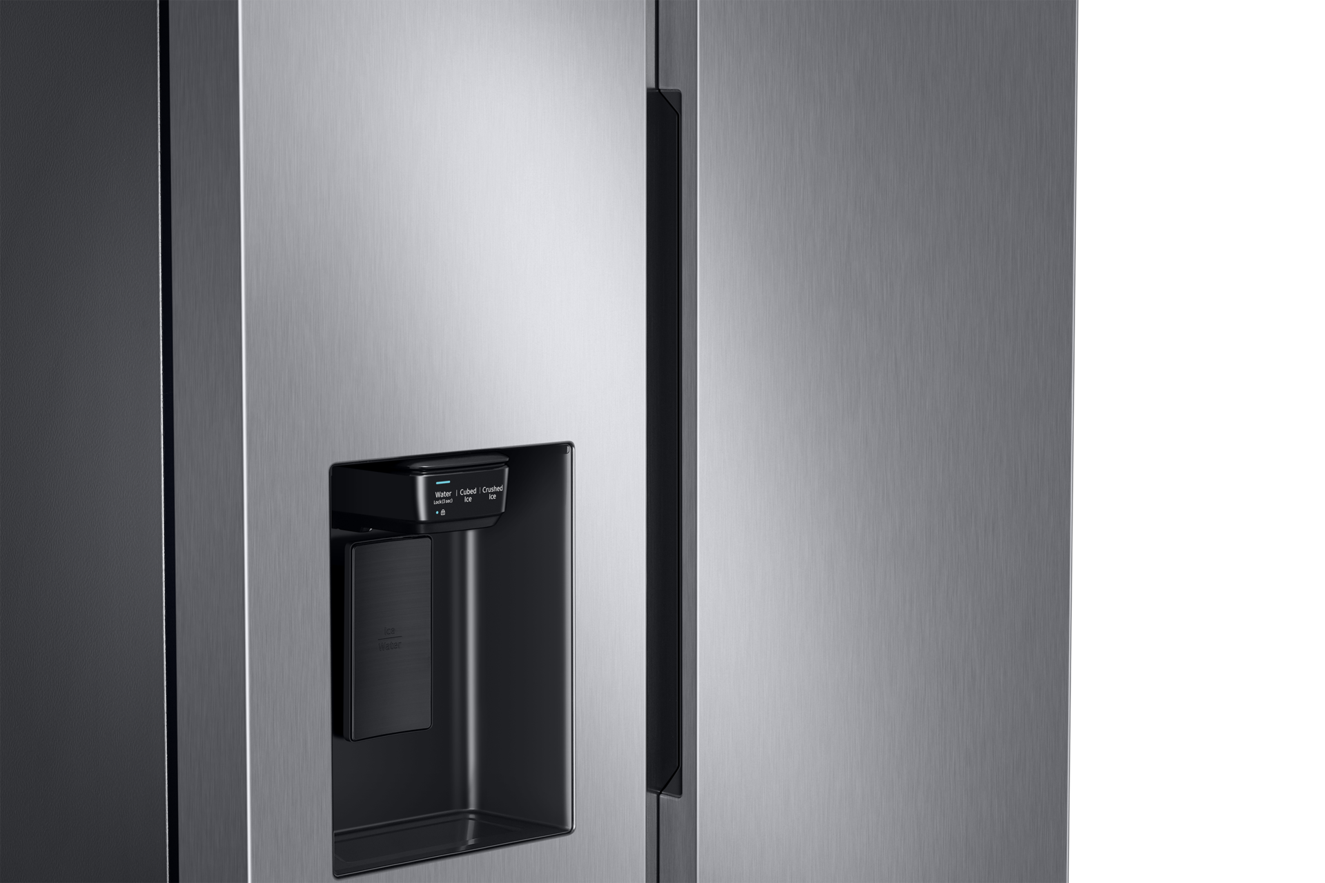 Refrigerador Side By Side Con Dispensador 628 lt Detail-Flat-Door Natural Gray 