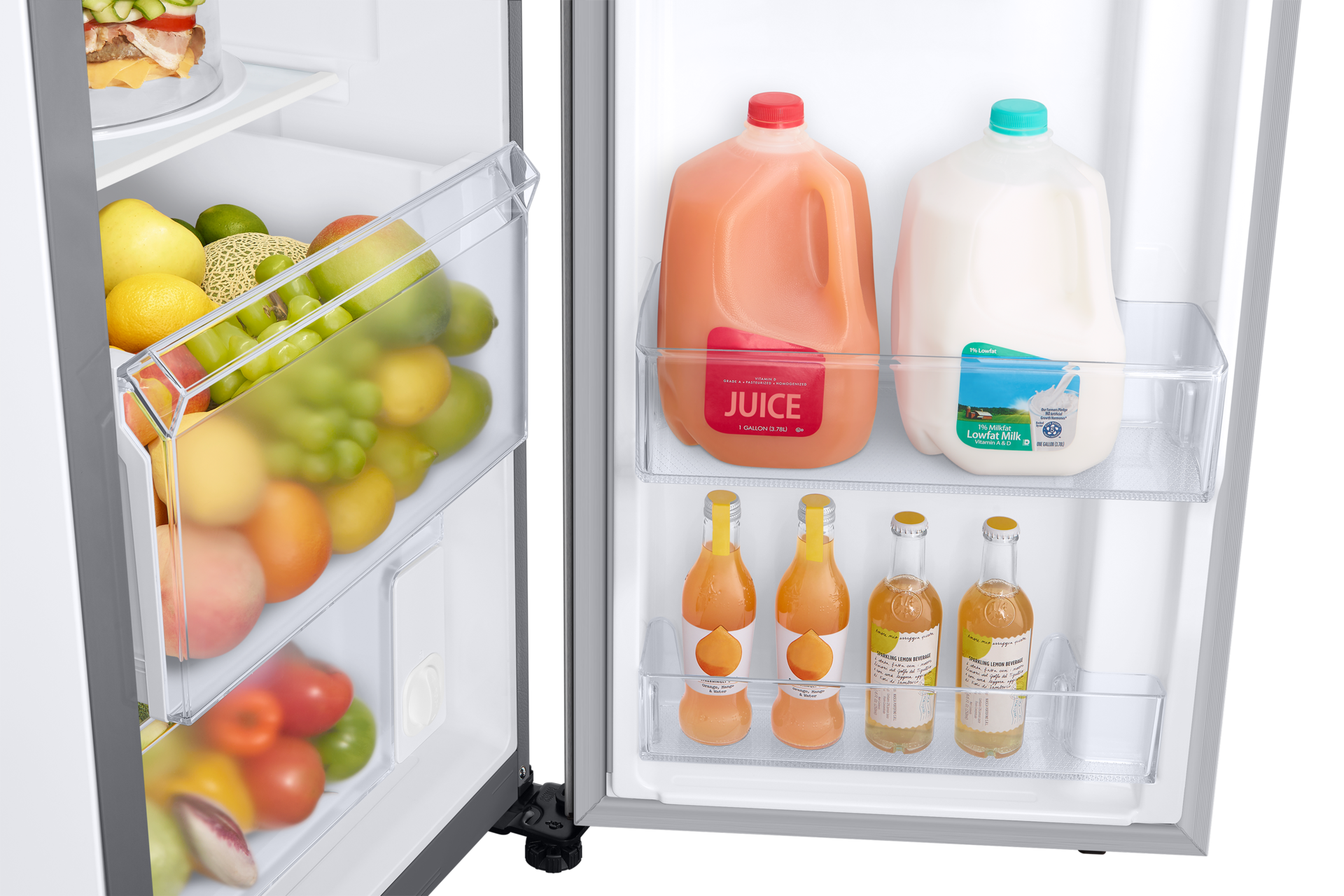 Refrigerador Side By Side Con Dispensador 628 lt Detail-Gallon-Door-Bin Natural Gray 