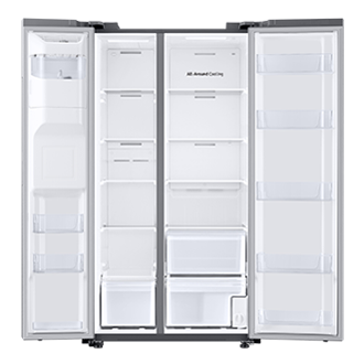 Refrigerador Side By Side Con Dispensador 628 lt Front-Open-Without-Food Natural Gray 