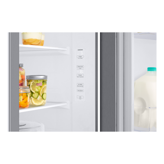 Refrigerador Side By Side Con Dispensador 628 lt Detail-Hidden-Display Natural Gray 