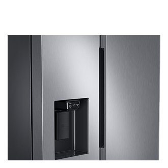 Refrigerador Side By Side Con Dispensador 628 lt Detail-Flat-Door Natural Gray 