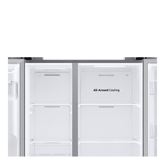 Refrigerador Side By Side Con Dispensador 628 lt Detail-All-Around-Cooling Natural Gray 