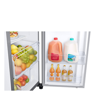 Refrigerador Side By Side Con Dispensador 628 lt Detail-Gallon-Door-Bin Natural Gray 