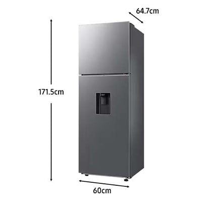 Refrigerador Top Freezer Con Dispensador 301 lt Silver