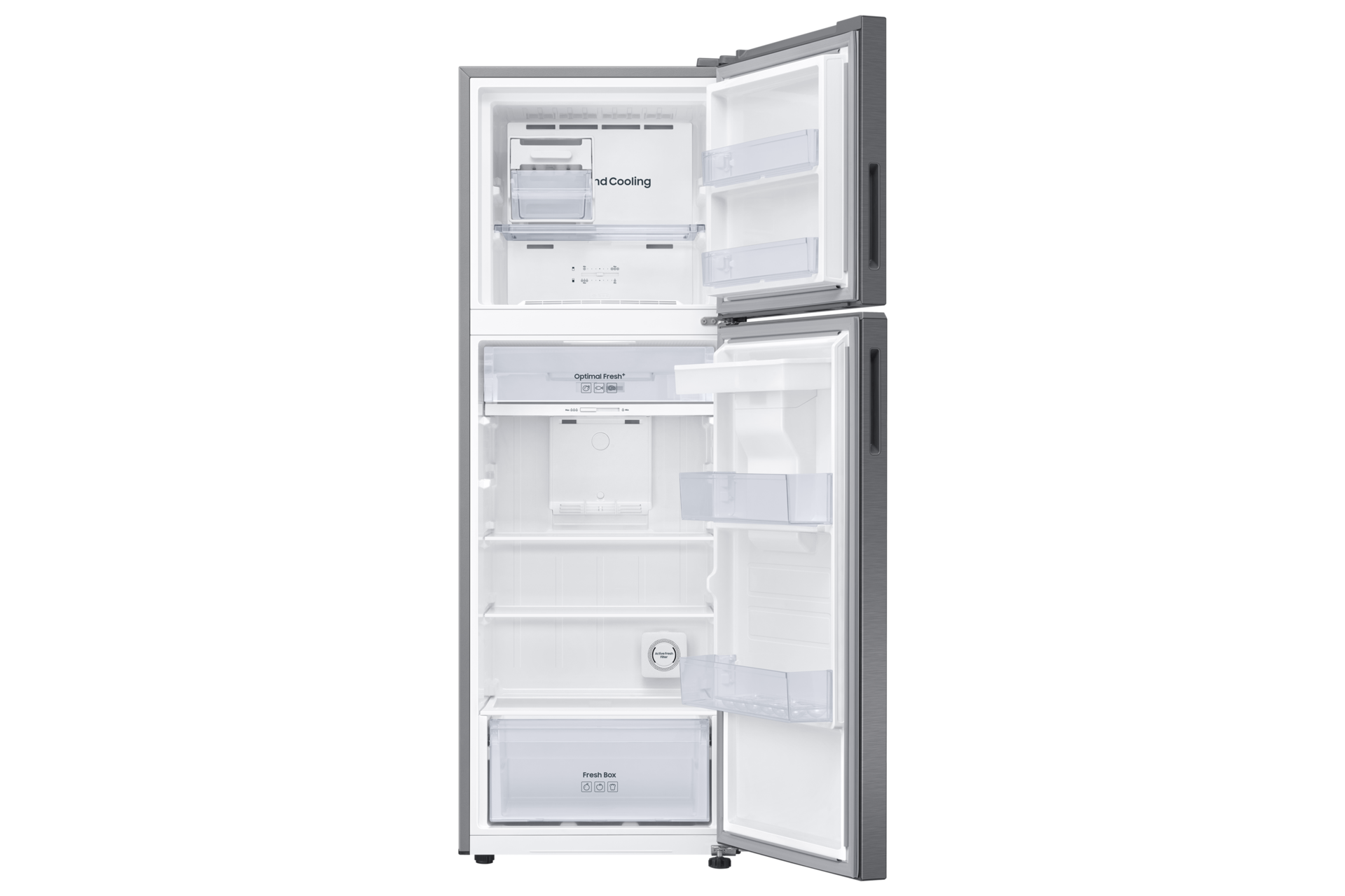 Refrigerador Top Freezer Con Dispensador 301 lt Front-Open-Without-Food Silver 