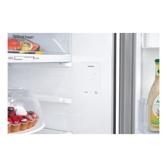 Refrigerador Top Freezer Con Dispensador 301 lt Detail-Internal-Display Silver 