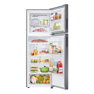 Refrigerador Top Freezer Con Dispensador 345 lt Front-Open-With-Food Silver 