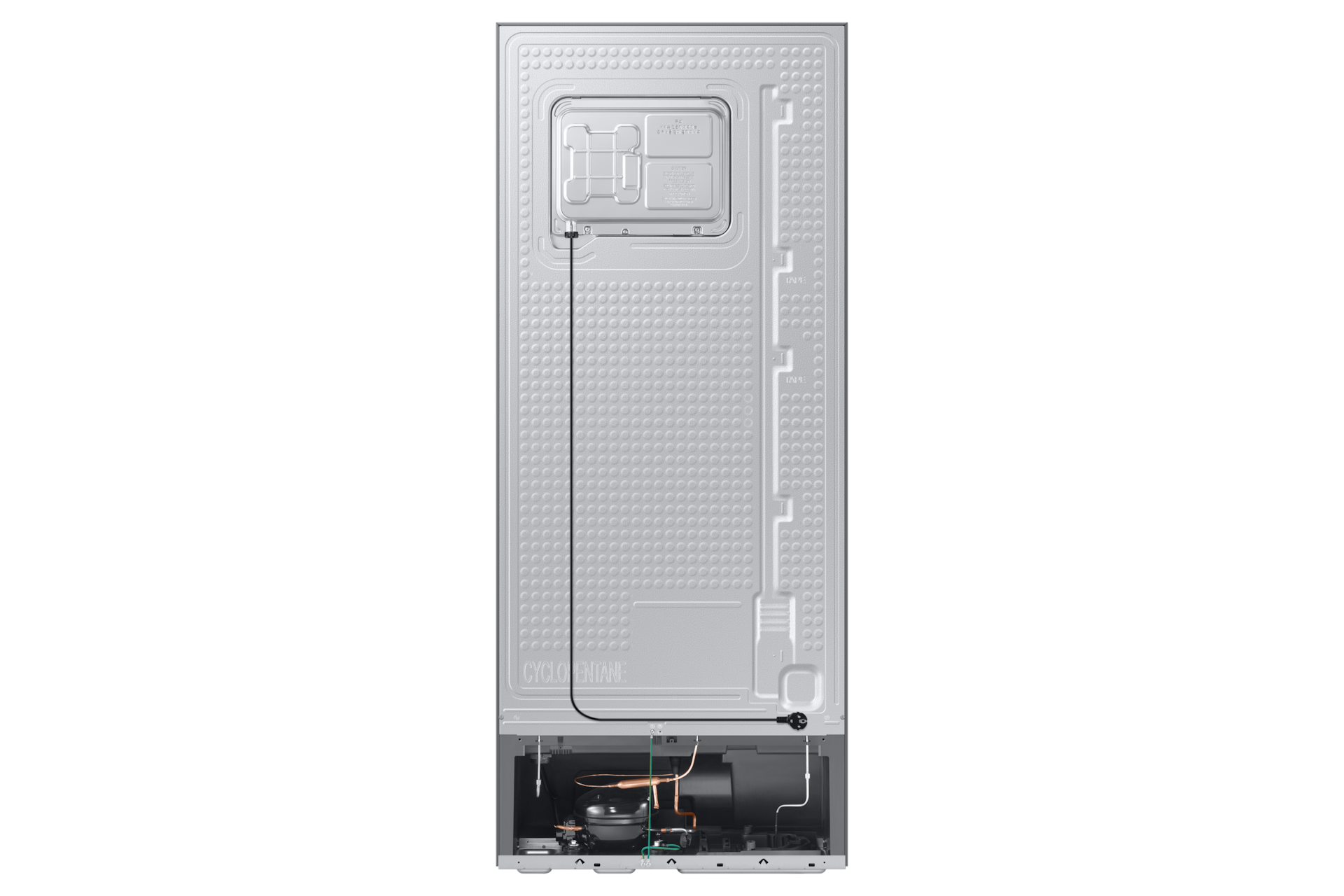 RT6300C Top Mount Freezer Refrigerators with Optimal Fresh+ . Back Silver 